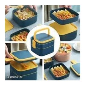2Ter Blue Lunch Box wth Handle and Cutlery  Leakproof Bento Box for Offce and School  BPAFree Tffn.jpg