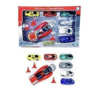 Branded Rapd Launcher Play Set Toy wth 7 De Cast Metal Stunt Car and Master Racers Sports.jpg