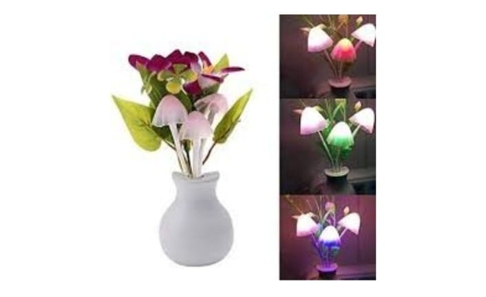 Color Changng LED Lght Sensor Nght Energy Savng Lamp Mushroom Flower n Vase Lght Lghtng Bed House Decoraton.jpg