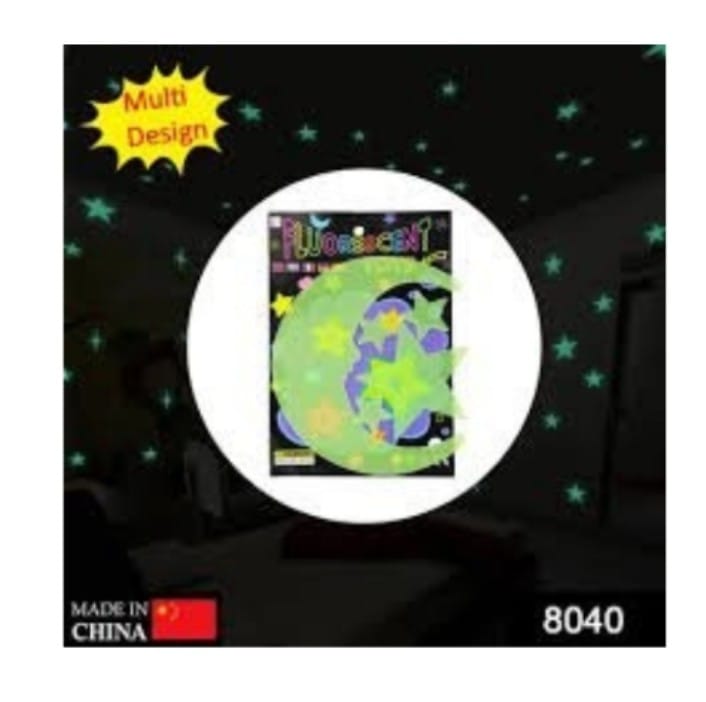 Glow n The Dark Moon And Star Shaped Fluorescent Radum Stckers.jpg