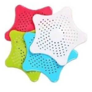 Pack Of 4 Slcone Star Shaped Snk Flter Bathroom Har Catcher Dran Straners for Basn (Mult).jpg