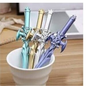 Sannu Superhero talvar pen Talwar Desgn Sword Fancy Blue nk Gel Pen.jpg