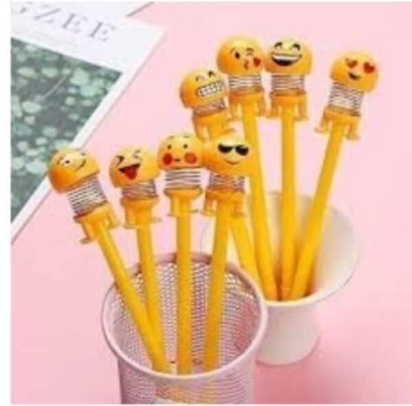 ShubhKraft Smley Funny Emoj Sprng Ball Pen Kds School Offce Statonary (Pack of 10).jpg