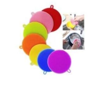 Slcone Sponge Scrubber Multpurpose Food Grade Antbacteral Round Pad Washng Cleanng Brush (Pack of 3).jpg